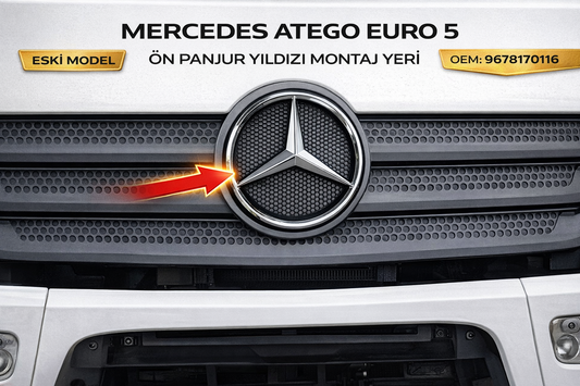 Mercedes 2521 Ön Panjur Yıldızı Arması Logo Amblem 3818170116 Eski Model Uyumlu Parcabase