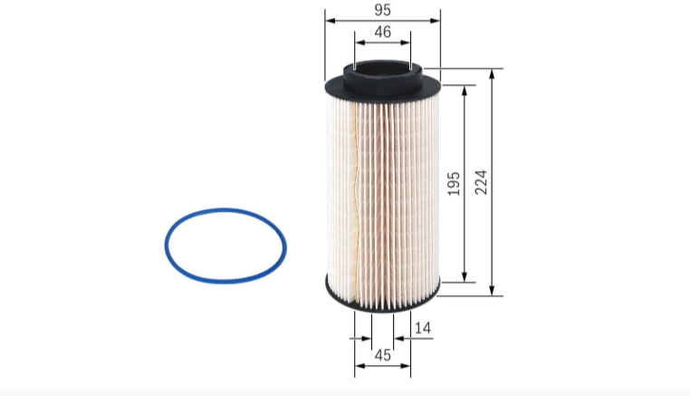Bosch N2745 F026402745 Yakıt Mazot Filtresi MAN TGS TGX 51125030112 Bosch