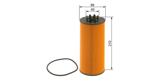 Bosch F026407280 Yağ Filtresi Mercedes Actros MP4 MP5 Arocs OM471 A4721800109 Bosch