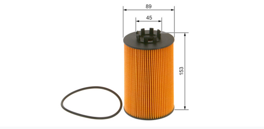 Bosch F026407295 Yağ Filtresi Mercedes Atego OM934 Euro 6 A9341800009 Bosch